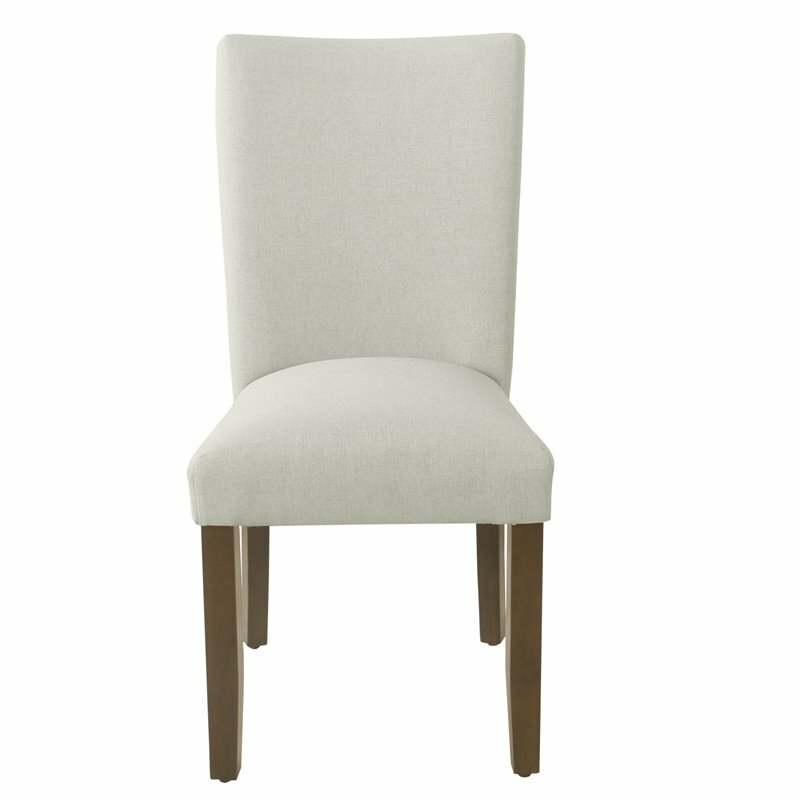Gray parsons linen chair deals