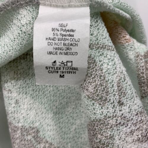Kimono betulla bianco donna taglia media verde stampa floreale aperto davanti manica corta - Foto 6 di 8