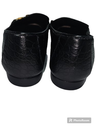 PANCALDI Size 35-1/2(5) 1888 Black Loafer with Gold Buckle Skid Resistant - Picture 8 of 12