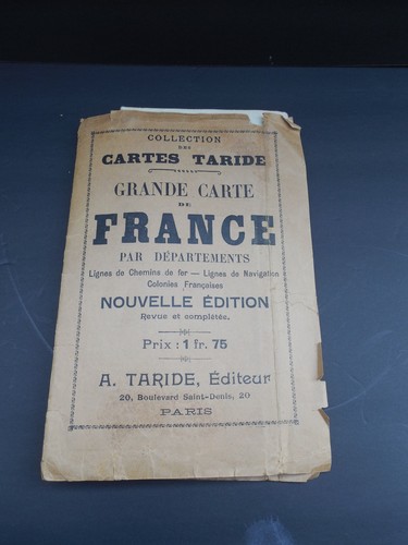 Antique French Map 41" x 34" France - Picture 3 of 3