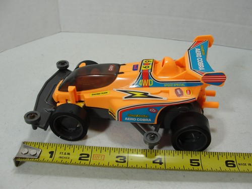 Vintage Hasbro Record Breakers Crossfire Orange Mini 4wd - 1989 - Picture 5 of 5