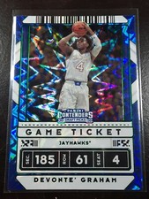 2020 Devonte Graham - Panini Contenders 1 Green Explosion, 13 Base, 14 Total