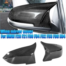 Carbon Fiber Rearview Door Mirror Cover Caps For BMW 3 Series F30 F31 320i 328i