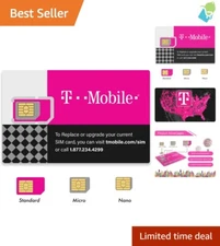 Versatile SIM Card Kit: Unactivated 3-in-1 for Standard/Micro/Nano Devices