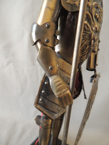 BAOFA vintage knight in bronze armor with spear and shield - Picture 13 of 13