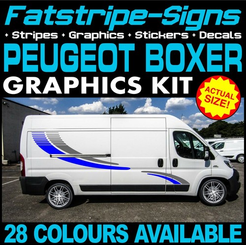 passend für Peugeot Boxer L1 SWB Wohnmobil Grafik Aufkleber Decals Streifen Campervan - Bild 3 von 4