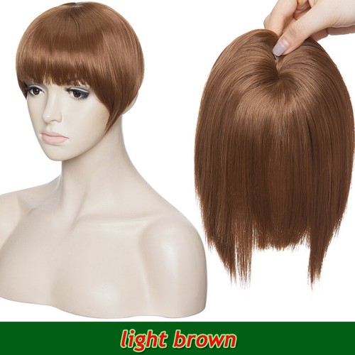 CLIP IN FRINGE 100% as Human Hair Bangs Front Hairpiece Extensions Thick/Thin - Picture 55 of 58