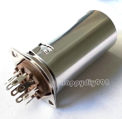 1PC Silver Plated 9pin Tube socket for 12AX7 12AU7 6922 6n1 With 55mm Shield - Picture 5 of 5