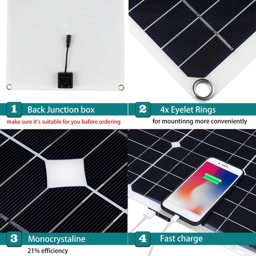 6000W Complete Solar Panel Kit Solar Power Generator 100A Home 110V- Grid System - Picture 9 of 18