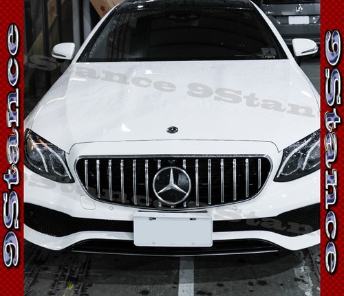 CHROME GT BAR BLACK FRAME GRILLE FOR 2017-19 BZ W213 E-SEDAN C238 E-COUPE USE - Bild 2 von 4