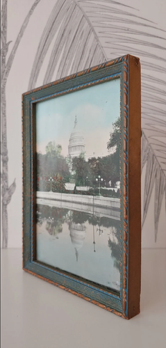 Vintage Photograph, Washington D.C., U.S. Capitol, 1920's, Orig. Frame, Carlock - Picture 3 of 4