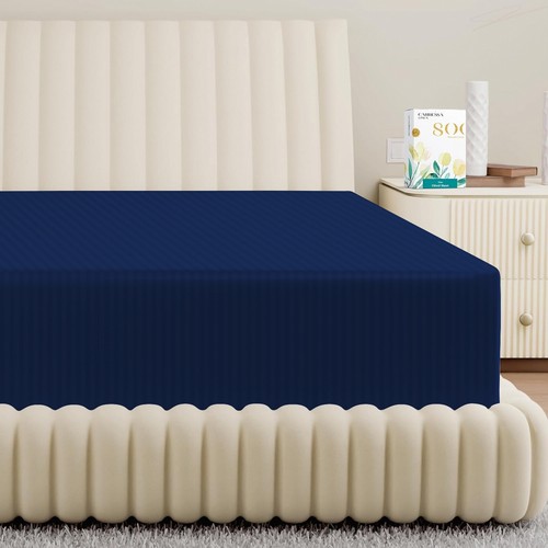 100% Egyptian Cotton Extra Deep Fitted Sheet 300 TC 30 cm Bed Sheets King Size - Picture 52 of 57