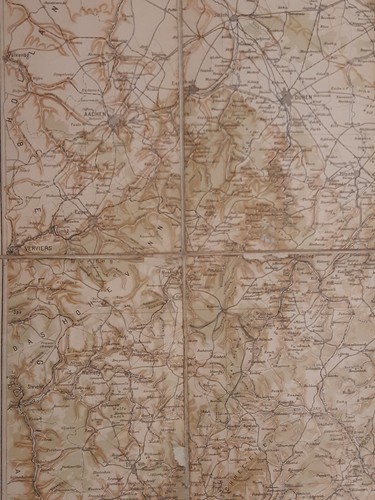 Uralte Landkarte Eifel,Adenau,Mayen,Düren,Bitburg,v. Algermissen Köln-Riehl 1903 - Picture 3 of 6