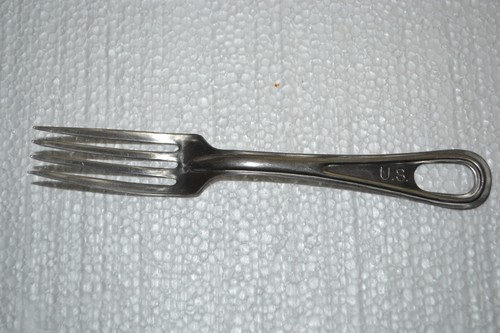 1950s Silco US Army Navy Stainless Steel Flatware 17 Forks 1 Spoon - Picture 3 of 9