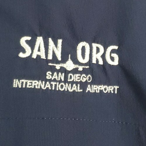 San Diego CA International Airport SAN ORG Jacket Size XL - Picture 2 of 6