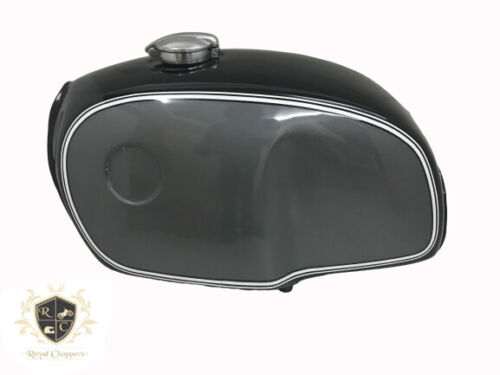 BMW R100 Rt Rs R90 R80 R75 Nero & Argento Dipinta Acciaio Benzina Serbatoio (Per - Photo 1 sur 5