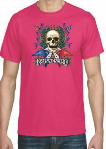 Erwachsene DryBlend® T-Shirt - ( ROCK ON SKULL - BIKER / CHOPPER ) - Bild 15 von 45