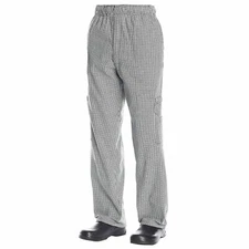 CHEF CODE Chef Cargo Pants with Elastic Waist and Drawstring, Zip Cargo Pockets