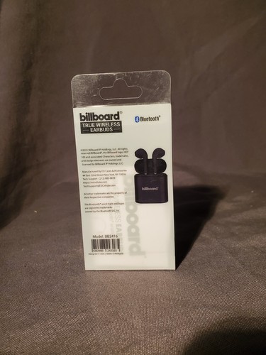 Billboard True Wireless Earbuds Bluetooth Black - Picture 2 of 2