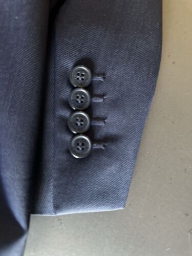 Versace Collection Navy Single Breast 2 Button Blazer Size 52 100% Wool - Picture 11 of 19