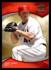 2009 Upper Deck Icons #60 John Lackey Card Los Angeles Angels