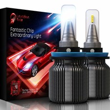 LIGHTENING DARK 10000 Lumens H11 LED Headlight Bulb CREE Chips H8 H9 Conversion