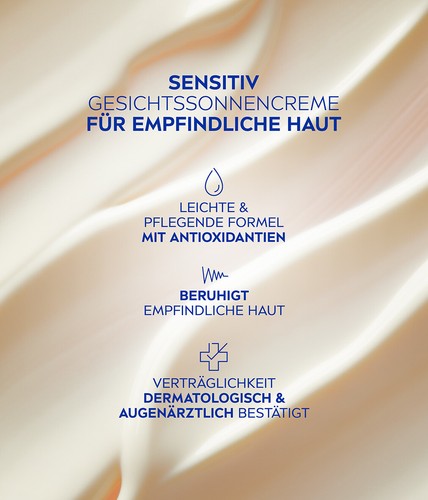 NIVEA SUN UV Face Sensitiv Gesichtsschutz LSF 50 Sonnenallergie Schutz 50ml - Bild 5 von 9