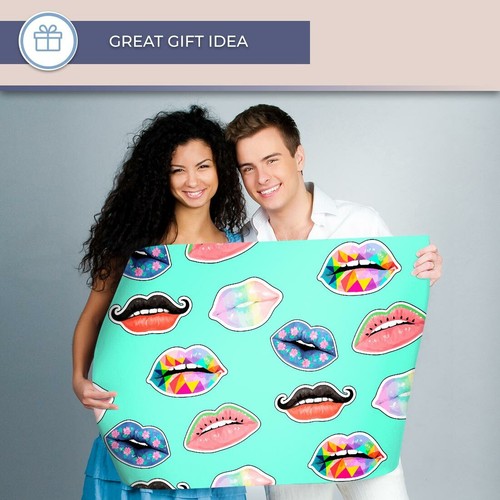 A1 - Funky Lips Lipstick Girls Poster 60X90cm180gsm Print #3944 - Picture 4 of 4