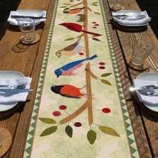 Summer Birds Tree Branches Table Runner