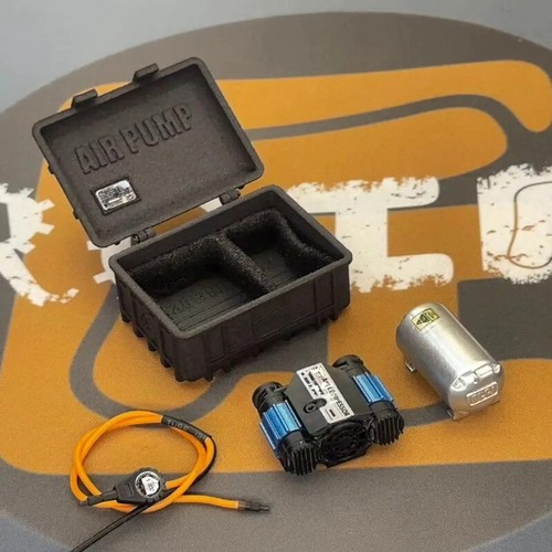 Mini pompa aria auto per cingolato 1/8 1/10 1/14 RC Traxxas TRX4 ASSIALE SCX10 RC4WD - Foto 4 di 12