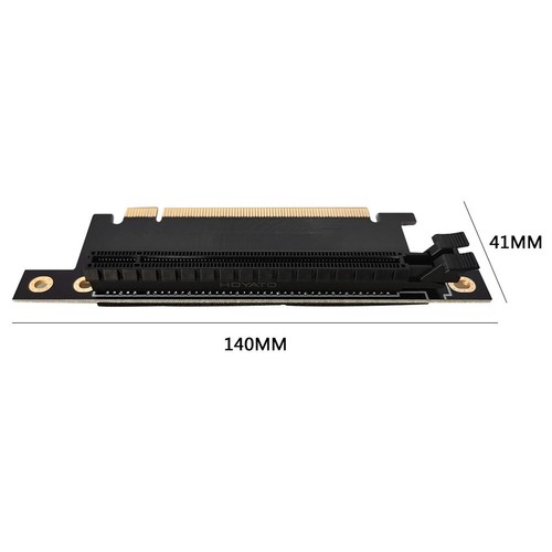 PCIe X16 Riser 90 Degree Right Angle PCI Express X16 Graphics Card Adapter - Photo 7/7