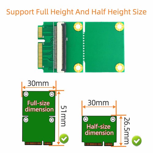 Mini PCI-E mSATA Flexible Extender cable With SIM card Slot - Picture 7 of 10