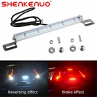 1x Universal License Plate Mount Red/White LED Back Up Light For Car SUV Truck