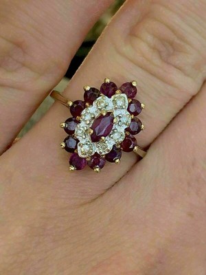 Details about 3.00 Ct Marquise Cut Red Ruby Diamond Halo Engagement Ring 14k Yellow Gold Over Details about 3.00 Ct Marquise Cut Red Ruby Diamond Halo Engagement Ring 14k Yellow Gold Over