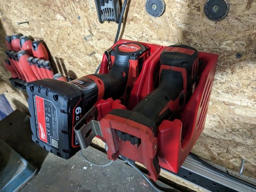 Wall mounted power tool holders M18, M12, Milwaukee, Makita, Dewalt. - Picture 35 of 50