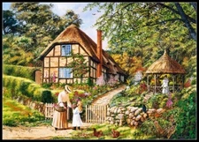 Chart Needlework DIY - Counted Cross Stitch Pattern - What Lovely Flowers