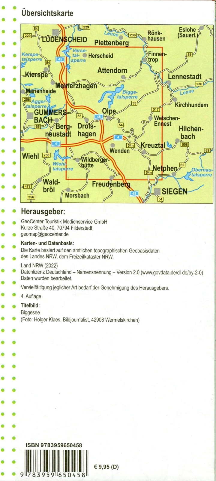 Thumbnail - Geobasisdaten: Land Nrw | Biggesee - Südsauerland 1:25.000 Blatt