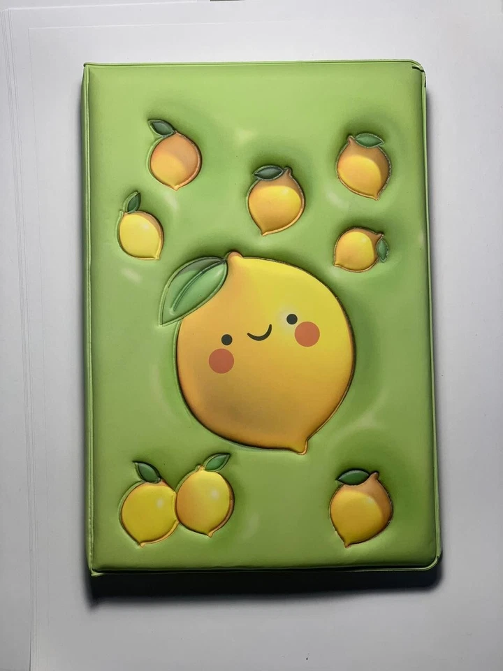 A4 Squishy Lemon Notebook Kawaii Journal 200 Pages Lined Pastel Gift Cute - Image 4 of 4