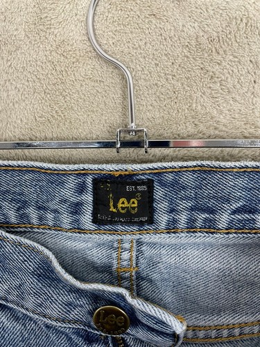 Men's Lee Brooklyn Comfort Jeans Trousers Size W32 L30 Light Blue Straight - Picture 3 of 8