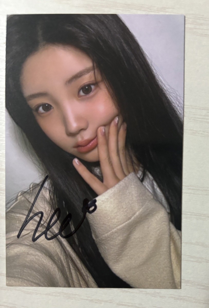 ILLIT ウォンヒ 直筆サイン ポストカード illit Super Real Me WONHEE Autographed Signed Broadcast