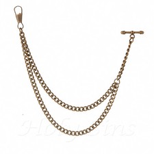 Brand New Bronze Colour Albert Pocket Watch Chain