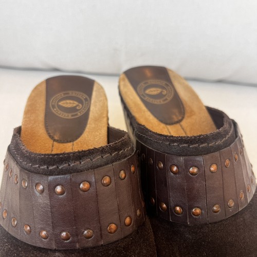 Nurture Leather Brown Suede Clogs Women’s Size 7.5 - Picture 8 of 10
