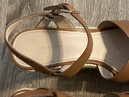 Banana Republic hellbraune Keilsandalen 9,5 - Bild 4 von 5