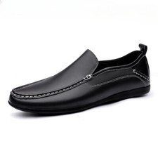 Men's Casual Shoes leather slip on Loafers Moccasins Breathable Driving Shoes