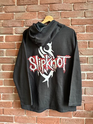 Rare Vintage 00s Slipknot Numetal Band Tee Hoodie M Black | eBay