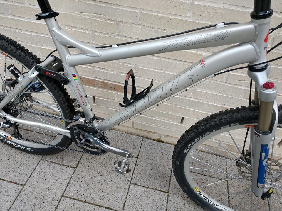 Specialized S-Works M5 MTB Gr L Epic Brain XTR Fox F100 Mavic Crossmax 26" - Bild 3 von 4