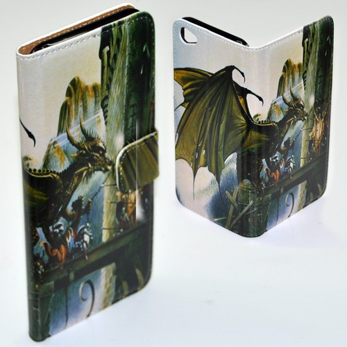 For Sony Xperia Series - Dragon Theme Print Wallet Mobile Phone Case Cover - Picture 7 of 13