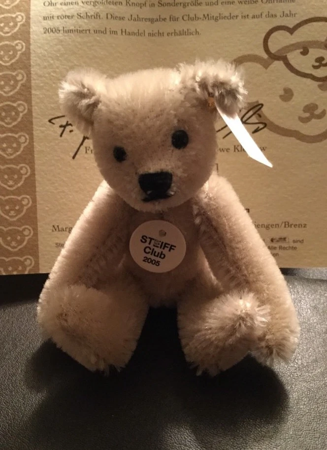 Steiff Club Geschenk 2005 Teddybär silber-grau, 7 cm - Bild 3 von 4
