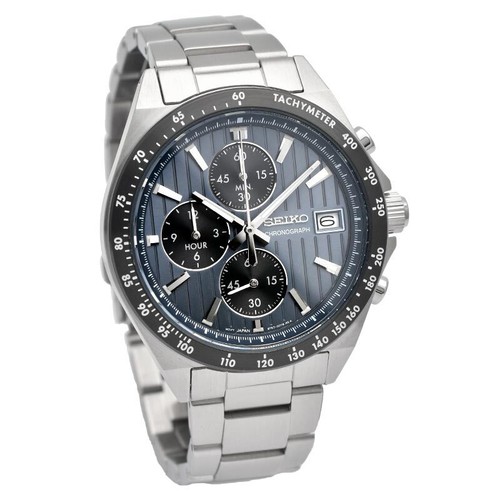 SEIKO SELECTION SBTR041 Stainless Steel Chronograph Quartz Watch 41mm Men's - Picture 5 of 9