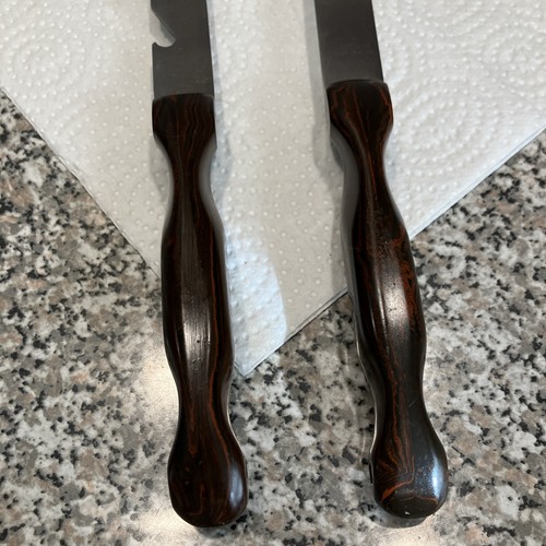 CUTCO BBQ SET VTG ORIG LAMB HANDLE SPATULA AND FORK 20 1/2-20 3/4” - Picture 2 of 15